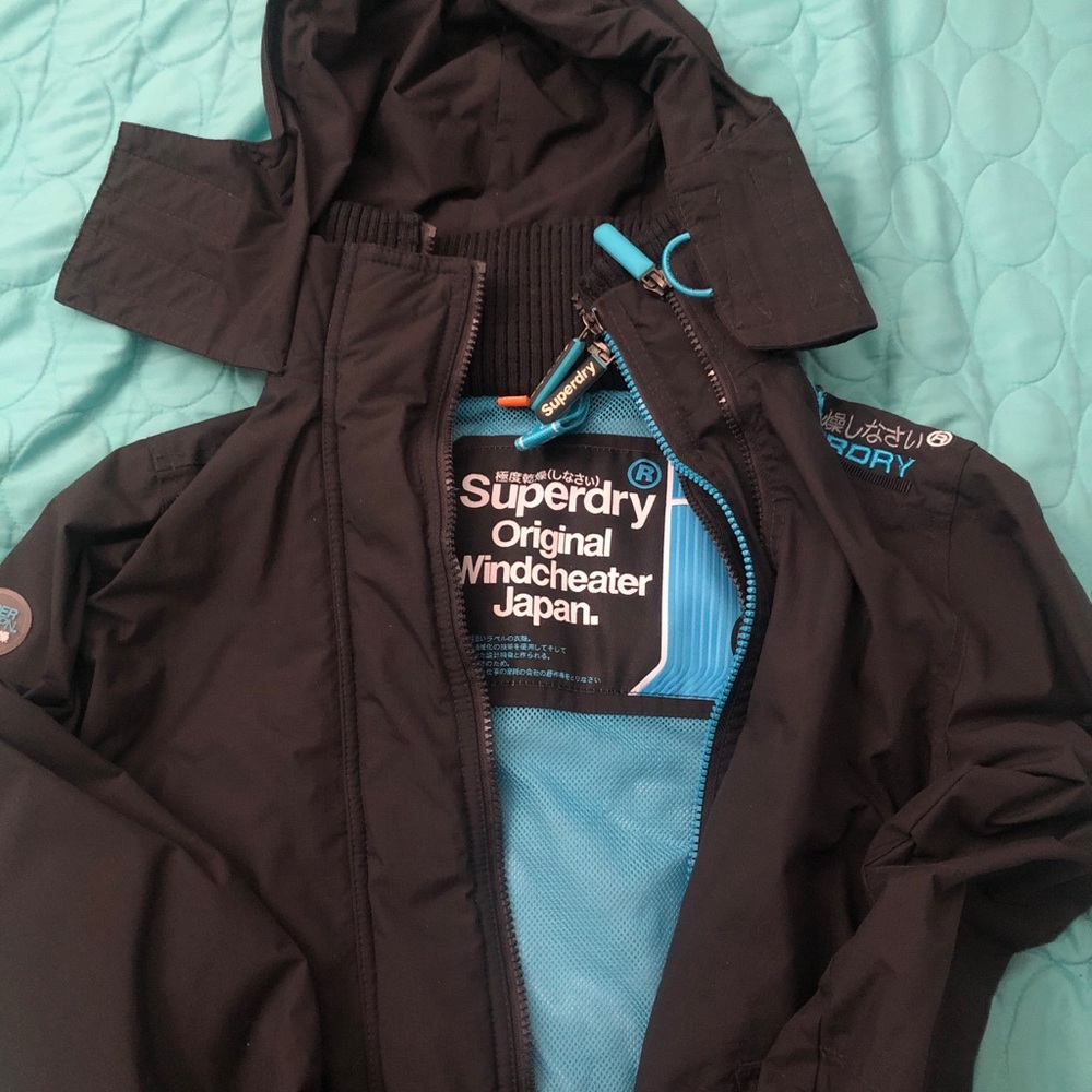 COPY - Superdry original windcheater black and teal